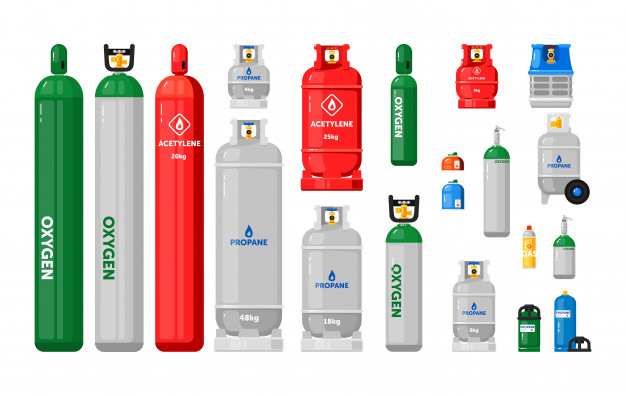 Flessen vloeibare gassen